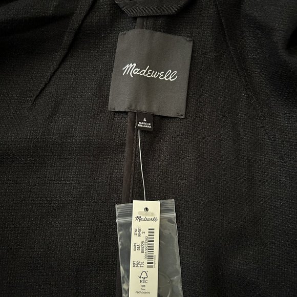 Madewell Women's Breezewoven Larsen Oversized Linen/Viscose Blazer Small NWT - Picture 3 of 12